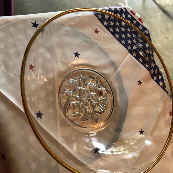 2-pc Vintage Gold Trim “Camilla” MCM Glassware Set - Picture 7 of 15